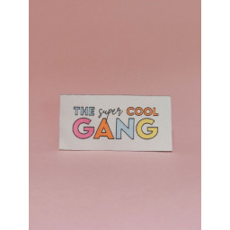 Lot de 6 étiquettes tissées Marmaï - "The Super Cool Gang"