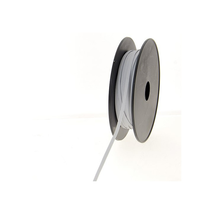 Elastique tresse plate 5mm Blanc