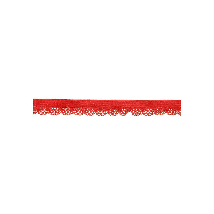 Élastique dentelle rouge speciale lingerie - 12mm