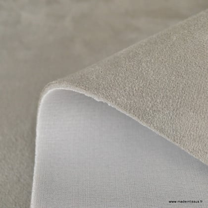 Tissu suedine pour ciel de toit gris clair