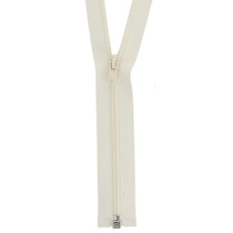 Fermeture éclair séparable en nylon. coloris blanc cassé - 150 cm