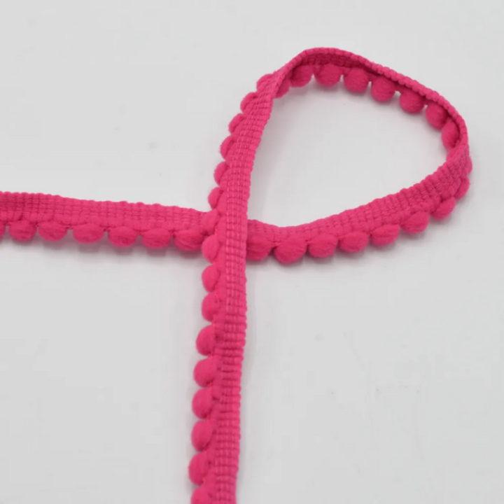 Galon mini pompons Fuchsia - 6mm