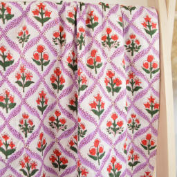 Tissu Indien Block Print Bhaveshwar - kalamkari
