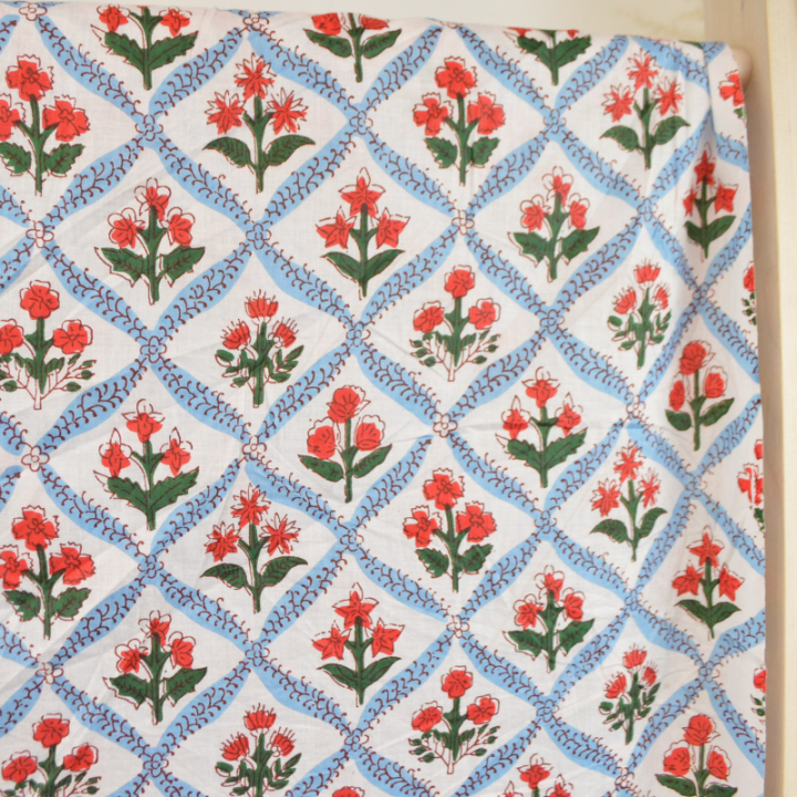 Tissu Indien Block Print Sundesh - kalamkari