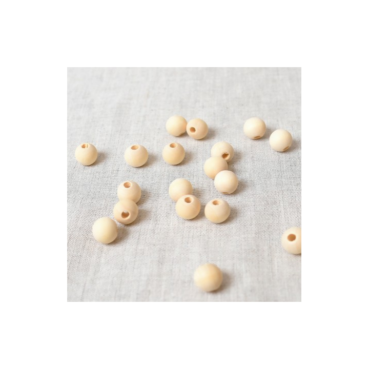 Perles en bois - 12 mm - sachet de 20 perles