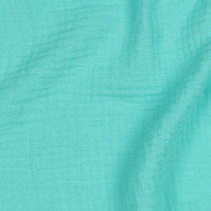 Tissu Double gaze Bio - Menthe poivrée