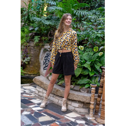 Tissu viscose et lin coloris Noir – Souple et élégant