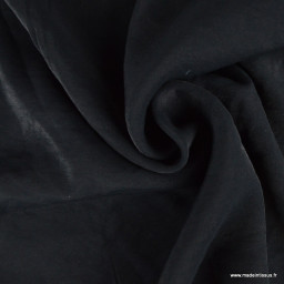 1 coupon de 58 cm  Tissu Viscose irisée Shine - Noir