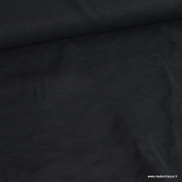 1 coupon de 58 cm  Tissu Viscose irisée Shine - Noir