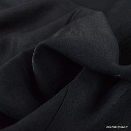 1 coupon de 58 cm  Tissu Viscose irisée Shine - Noir