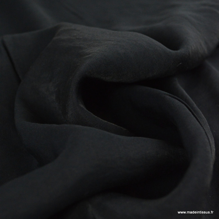 Tissu Viscose irisée Shine - Noir