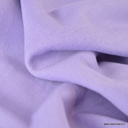 Tissu sweat molleton américain Parme - Largeur 190 cm