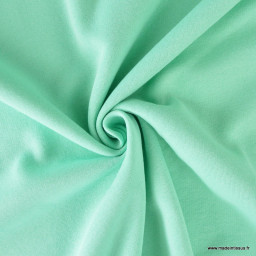 Tissu sweat molleton américain Menthe - Largeur 190 cm