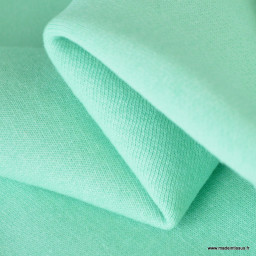 Tissu sweat molleton américain Menthe - Largeur 190 cm