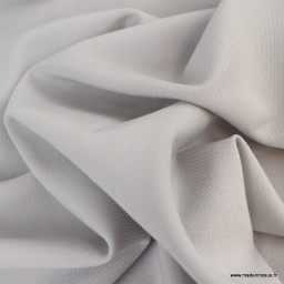 Tissu gabardine bi stretch - Gris