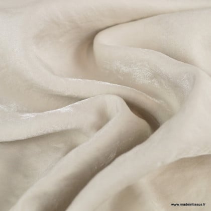 Tissu Viscose irisée Shine - Beige clair