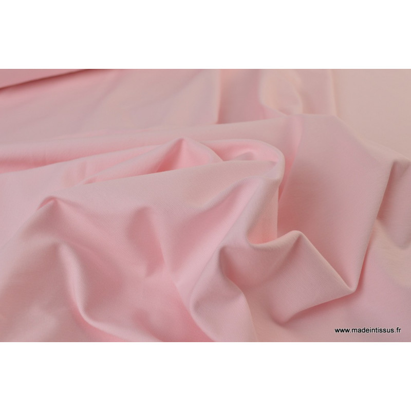 Coupon Jersey Viscose élasthanne Rose à Pois Blanc - 10 Pièces 50x140 Cm | Tissu Couture
