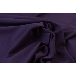Tissu jersey coton oeko tex violet - au mètre