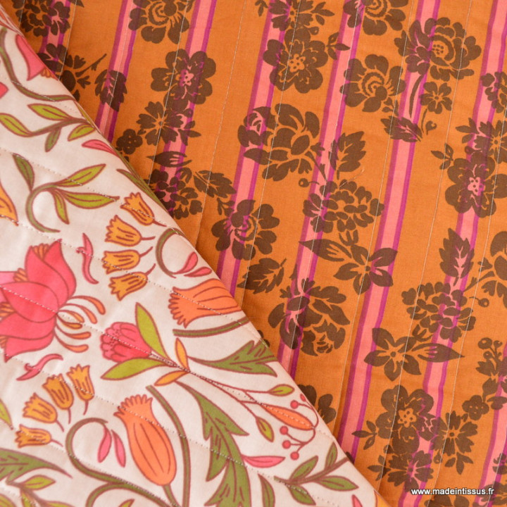 Tissu Matelassé Vertical Alphonse et Souleo - OEKO TEX