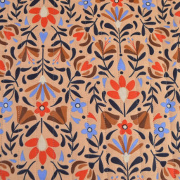 Tissu Matelassé coton Vertical Lafleur et Gerard - fleurs et graphique