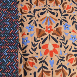 Tissu Matelassé coton Vertical Lafleur et Gerard - fleurs et graphique