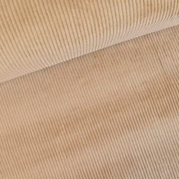 Tissu Velours côtelé Stretch Camel clair - oeko tex