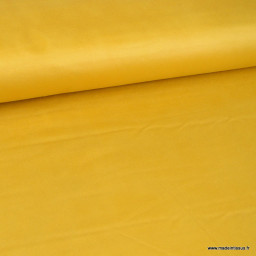 Tissu suédine stretch habillement Moutarde