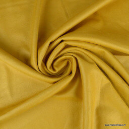 Tissu suédine stretch habillement Moutarde