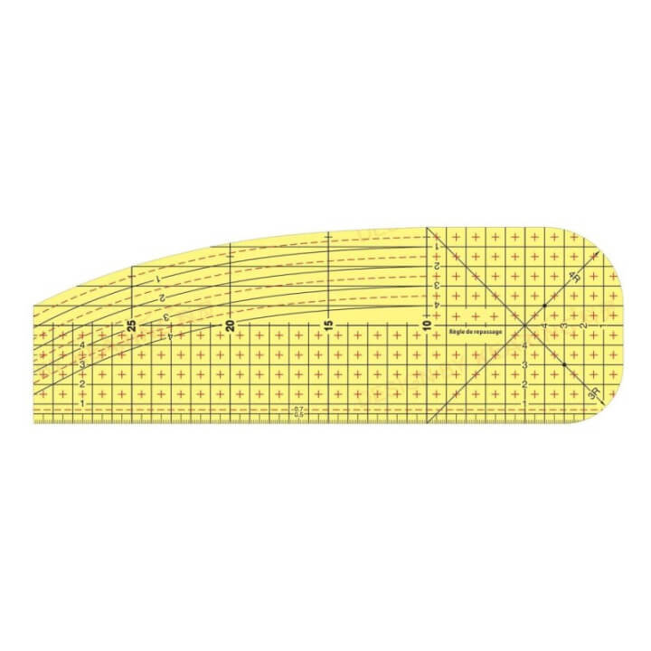 Règle de repassage à chaud pour ourlet 30 x 10 cm