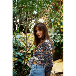 Tissu Satin de Viscose Fruits & Fleurs – Vert foncé