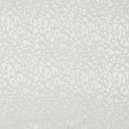 Tissu Viscose Jacquard Ecru Motif Léopard