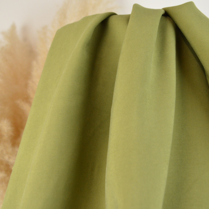 Twill viscose lourd coloris Vert olive