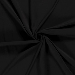 Tissu popeline de Viscose - Noir
