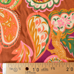 Tissu viscose Catarina – Imprimé léopards & paisley