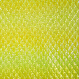 Matelassé holographique - Jaune fluo