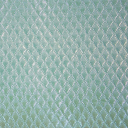 Matelassé holographique - vert d'eau