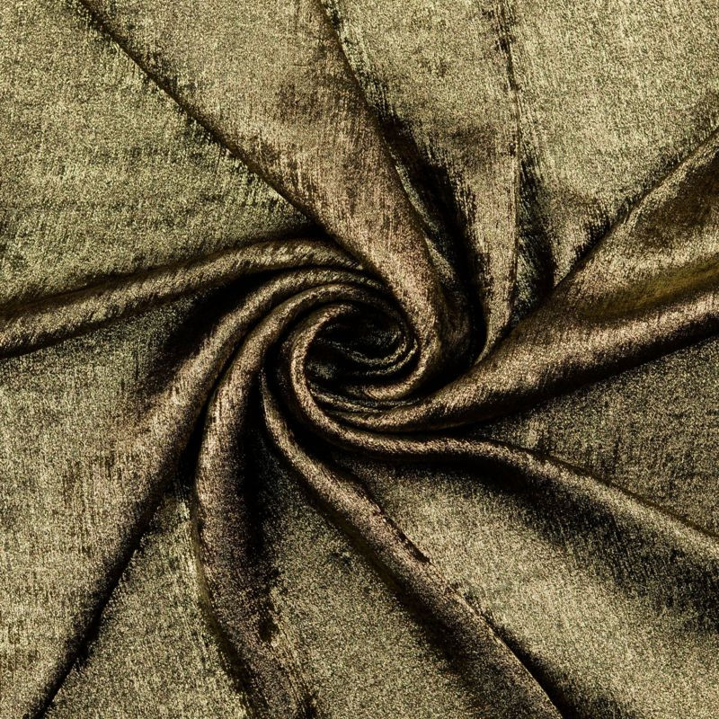 Tissu Pailleté Iridescent Noir Sirène - Largeur 46" à 60", Vendu Au Mètre