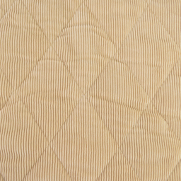 Tissu velours matelassé lourd envers doudou - Beige