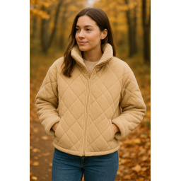 Tissu velours matelassé lourd envers doudou - Beige