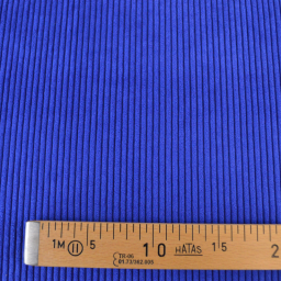 Velours grosses côtes d'ameublement Huggy - Bleu roi