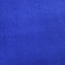 Velours grosses côtes d'ameublement Huggy - Bleu roi