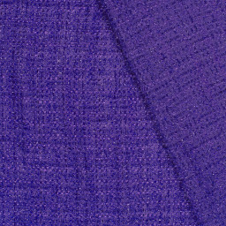 Tissu tweed effet lurex violet - Imani