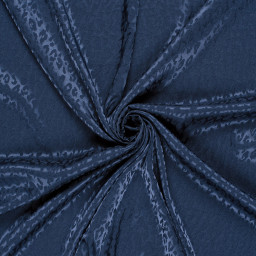 Tissu Satin Léopard ton sur ton bleu - oeko tex