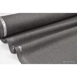 Tissu gabardine costume et confection gris