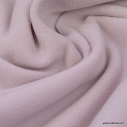 Tissu Micro polaire Rose Pudeur - oeko tex