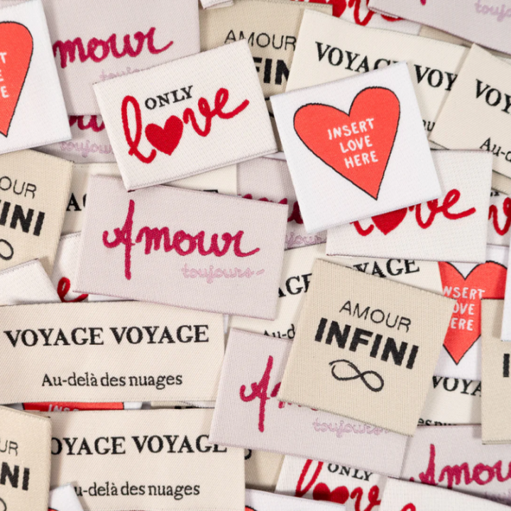 Assortiment de 5 étiquettes tissées - Wanderlust - Ikatee