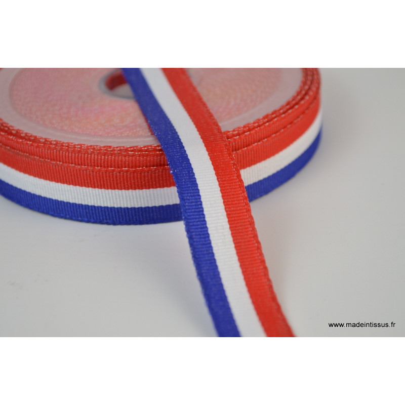 Ruban Satin Tricolore Bleu Blanc Rouge 60m X 10mm - Décoration Fête Nationale, Mariage