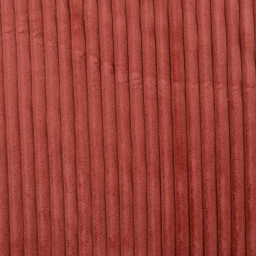 Tissu minky Rayures côtelé coloris Terracotta