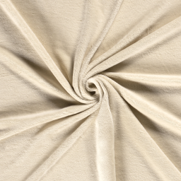 Tissu micro éponge de bambou Crème - oeko tex