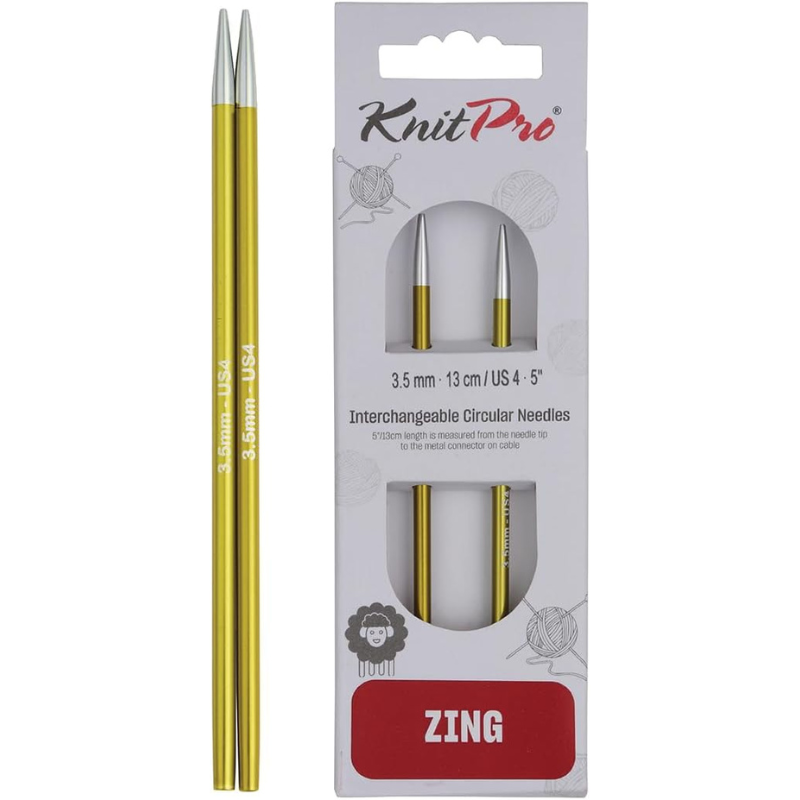 Aiguilles circulaires interchangeables ZING/Knit Pro Aiguilles à tr Aiguilles circulaires interchangeables ZING/Knit Pro Aiguilles à tr
